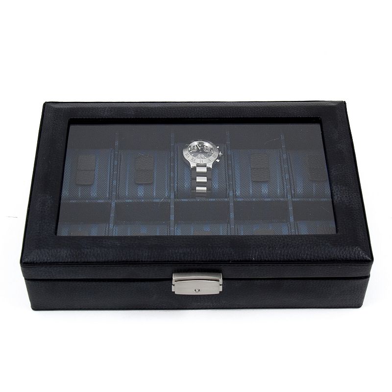 Leather Watch Storage Case, Black
