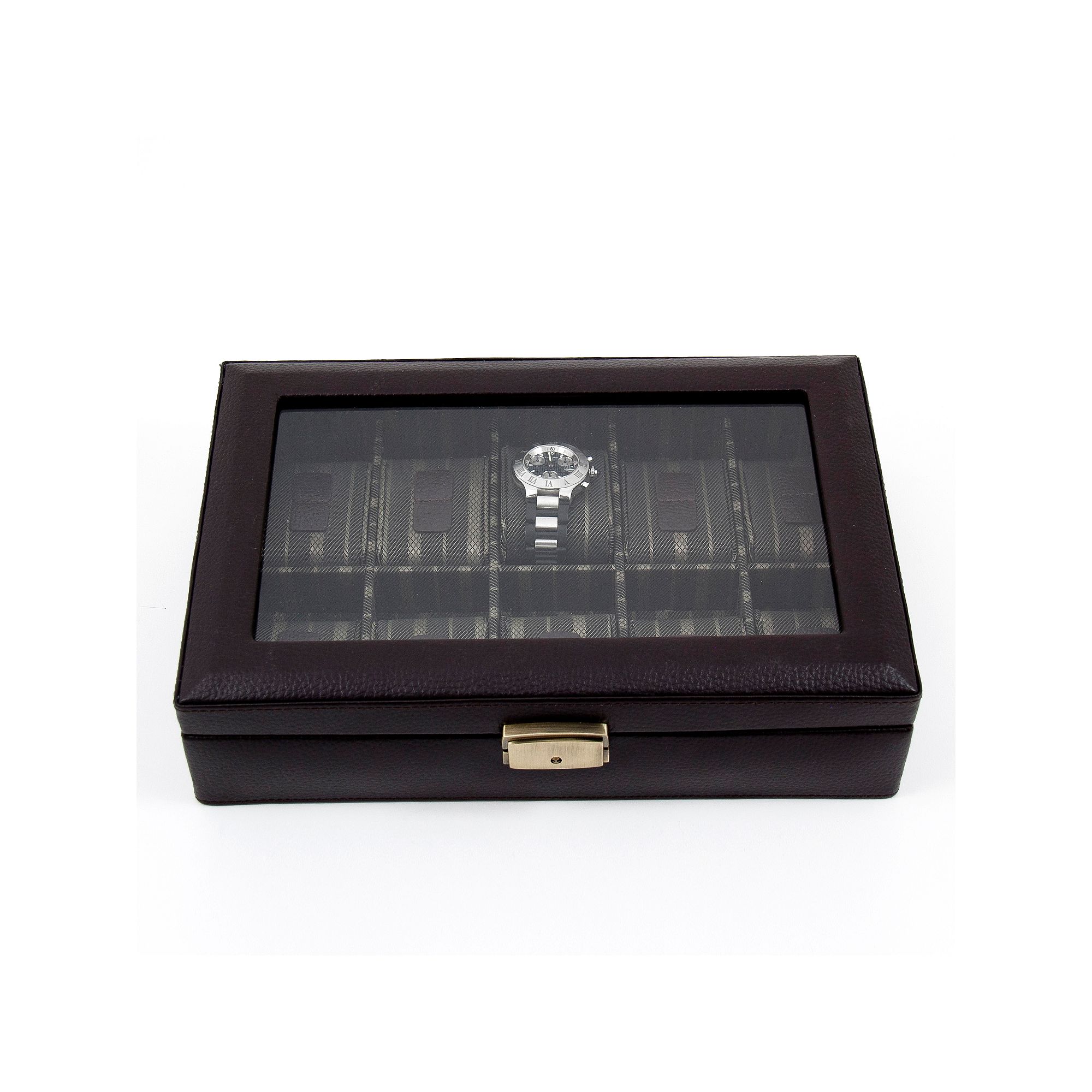 Leather Watch Storage Case, Brown