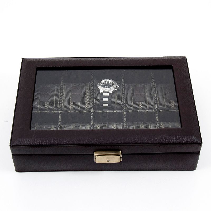 Leather Watch Storage Case, Brown