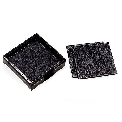 6-pc. Leather Coaster Set
