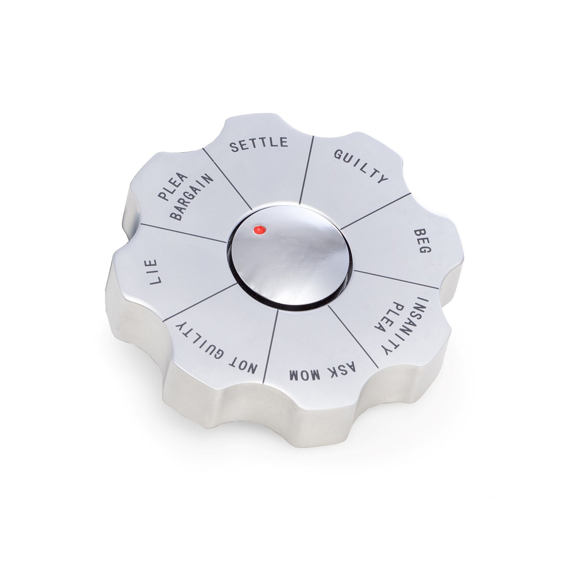 Legal Spinner Decision-Maker Paperweight, Silver