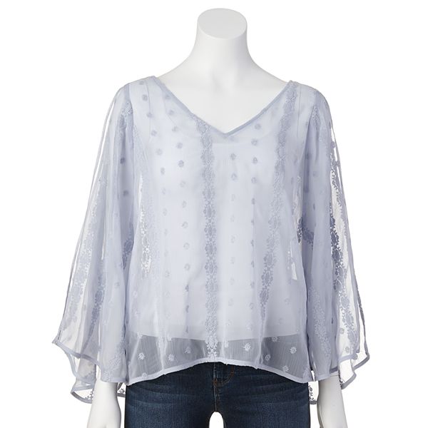 kohls chiffon blouse