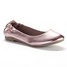 metallic ballet flats womens