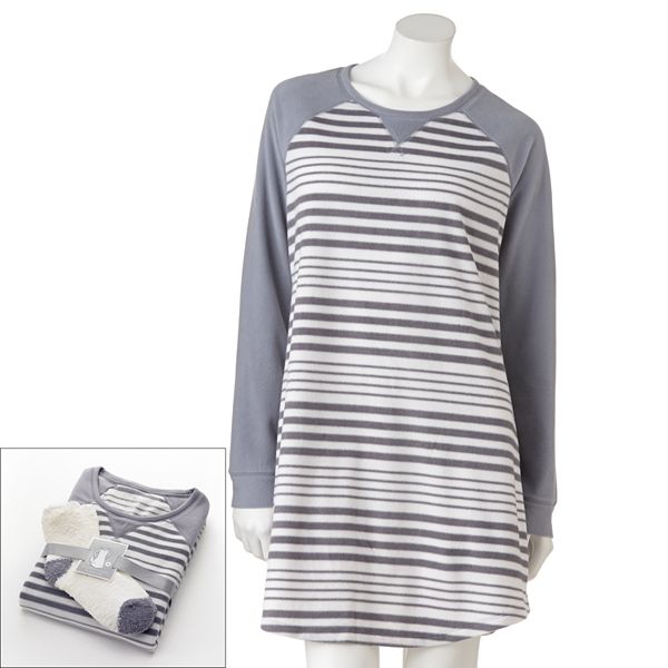 Sonoma Goods For Life® Fleece Sleep Shirt Gift Set