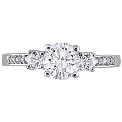 Stella Grace 10k White Gold LabCreated White Sapphire & Diamond Accent