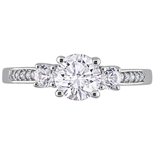 Stella Grace 10k White Gold Lab-Created White Sapphire & Diamond Accent ...