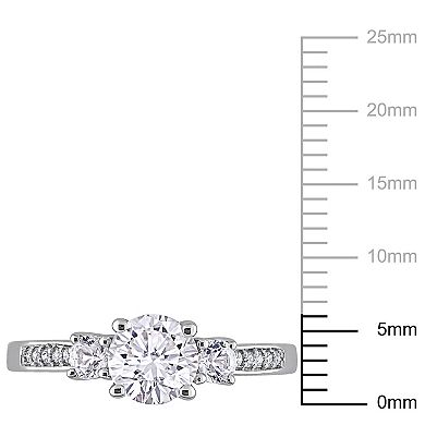 Stella Grace 10k White Gold Lab-Created White Sapphire & Diamond Accent ...