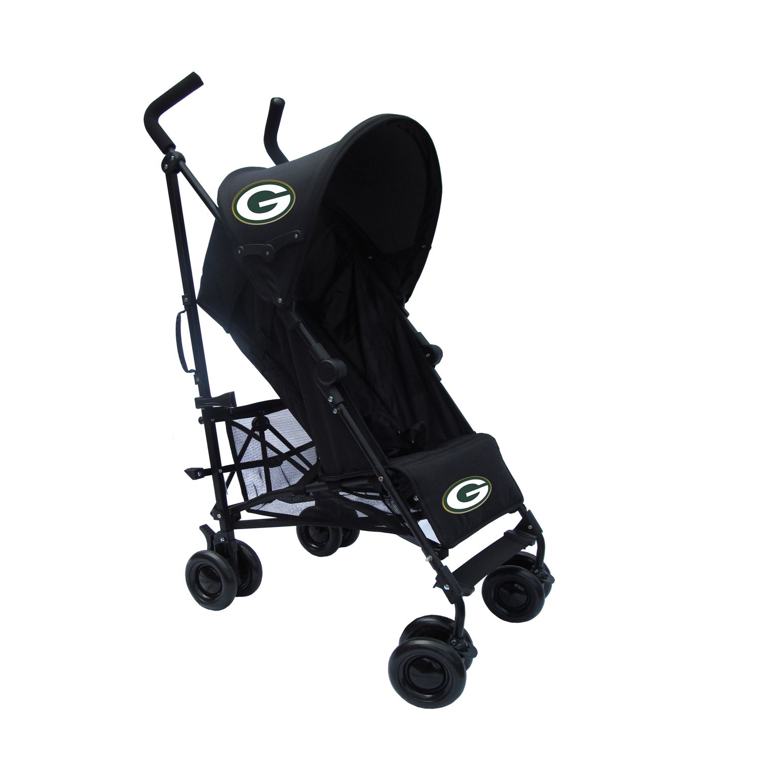 green umbrella stroller