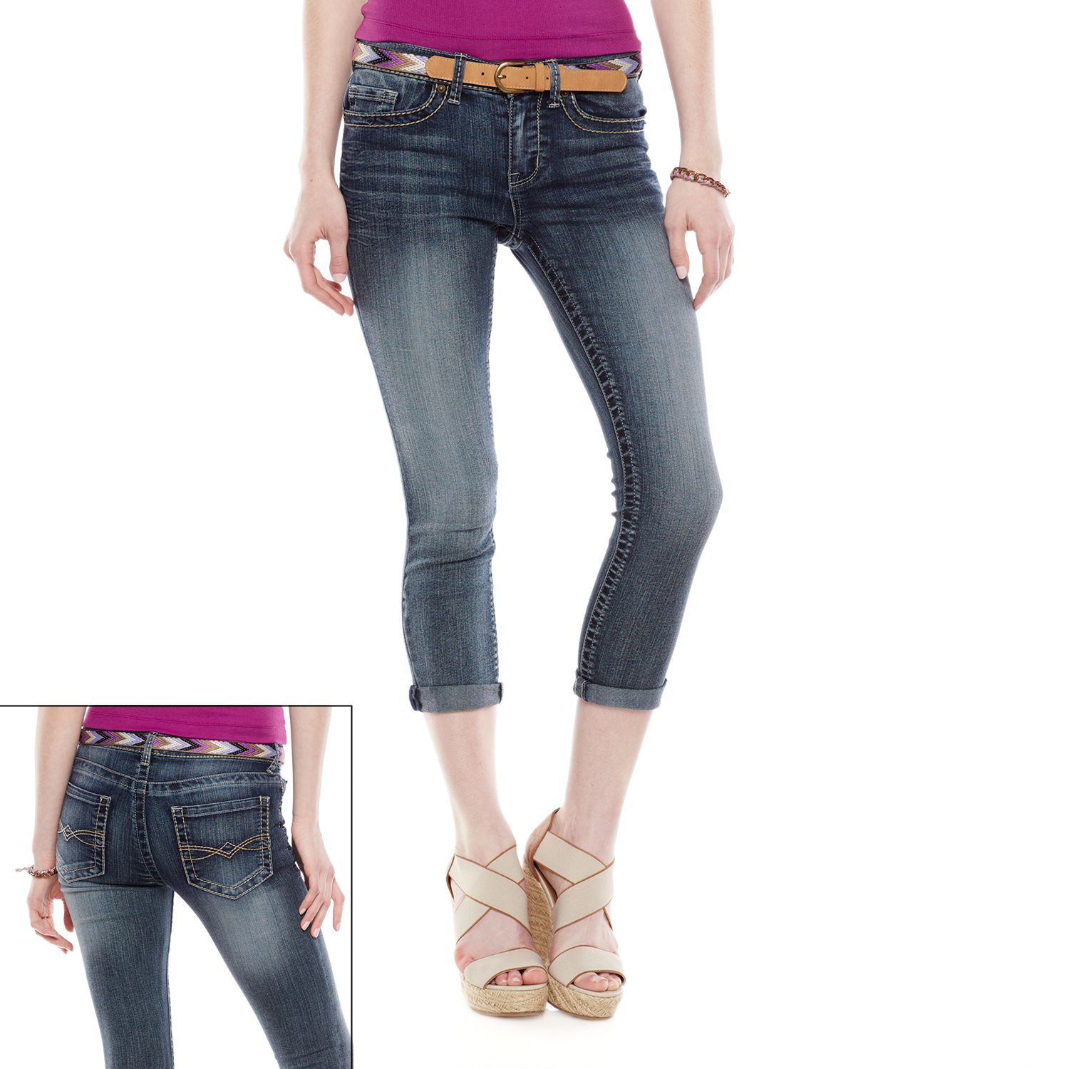 kohls capri jeans