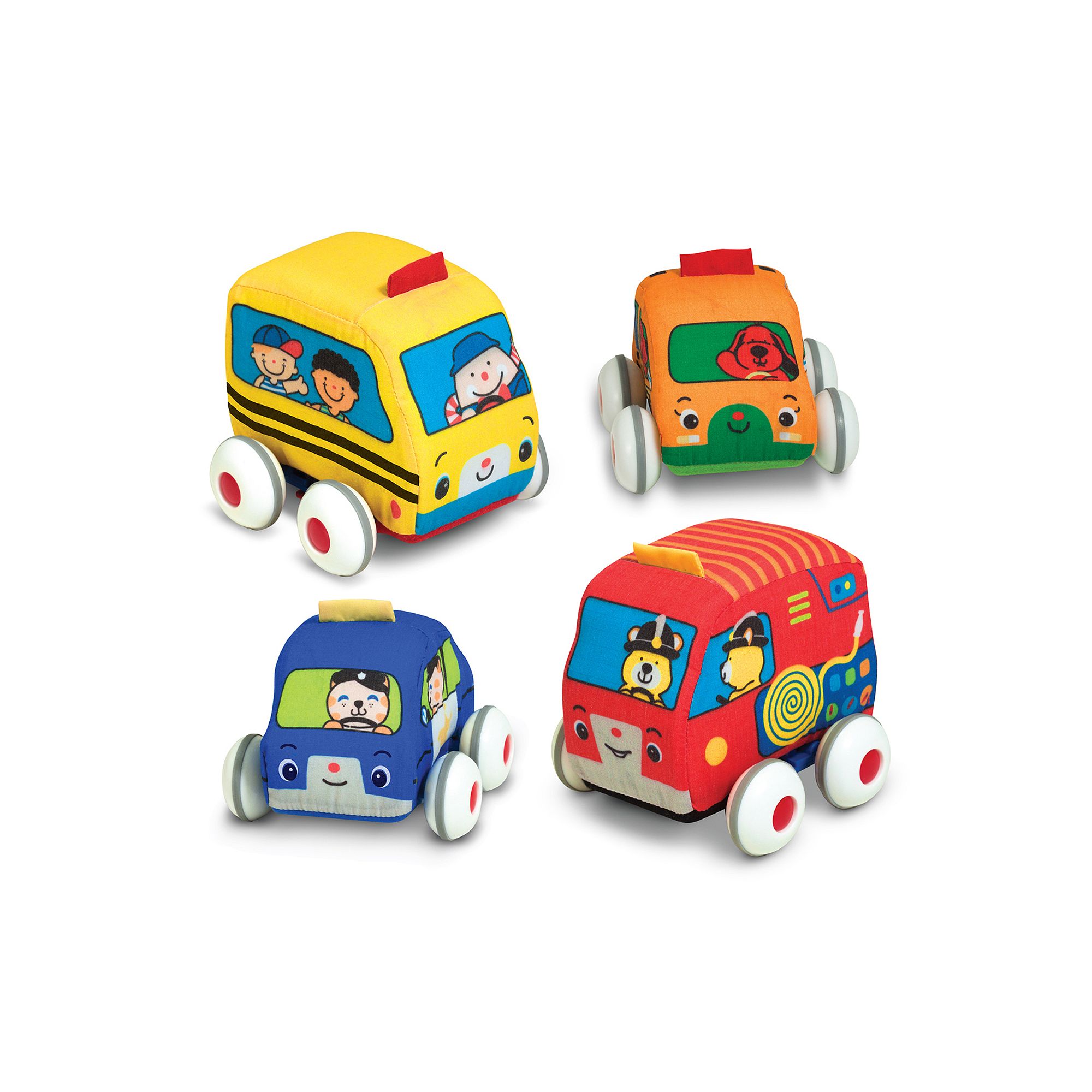 Melissa & Doug Ks Kids Pull-Back Vehicles, Multicolor