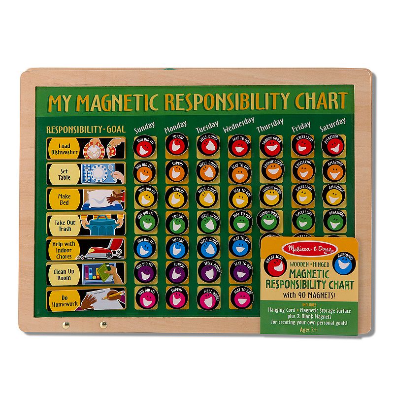 Melissa & Doug Magnetic Responsibility Chart, Multicolor