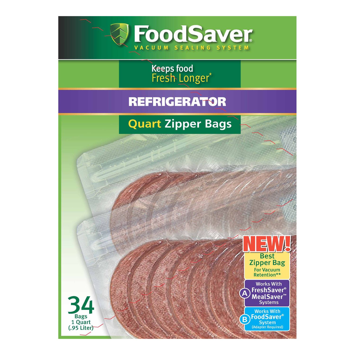 foodsaver zipper bags