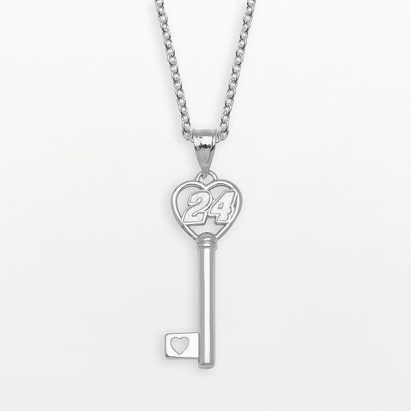 Insignia Collection NASCAR Jeff Gordon Sterling Silver 24 Heart Key Pe