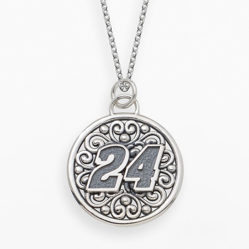 Insignia Collection NASCAR Jeff Gordon Sterling Silver 24 Pendant, Men