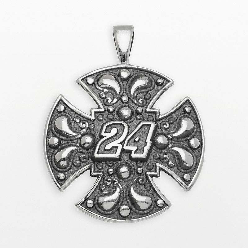 Insignia Collection NASCAR Jeff Gordon Sterling Silver 24 Maltese Cros