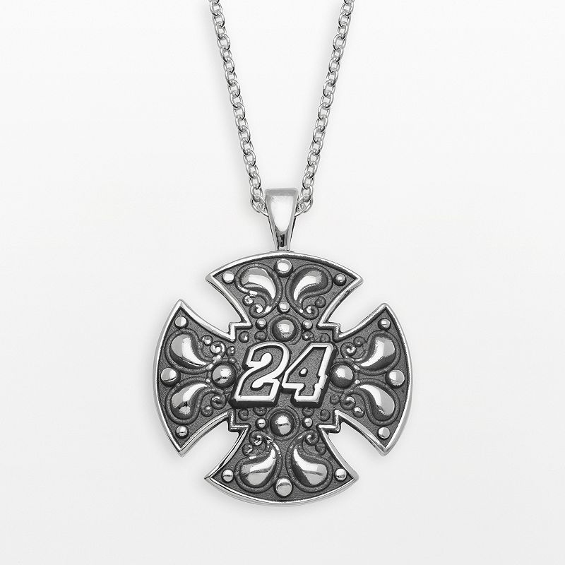 Insignia Collection NASCAR Jeff Gordon Sterling Silver 24 Maltese Cros
