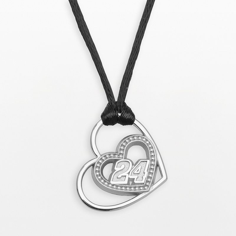Insignia Collection NASCAR Jeff Gordon Sterling Silver 24 Heart Pendan
