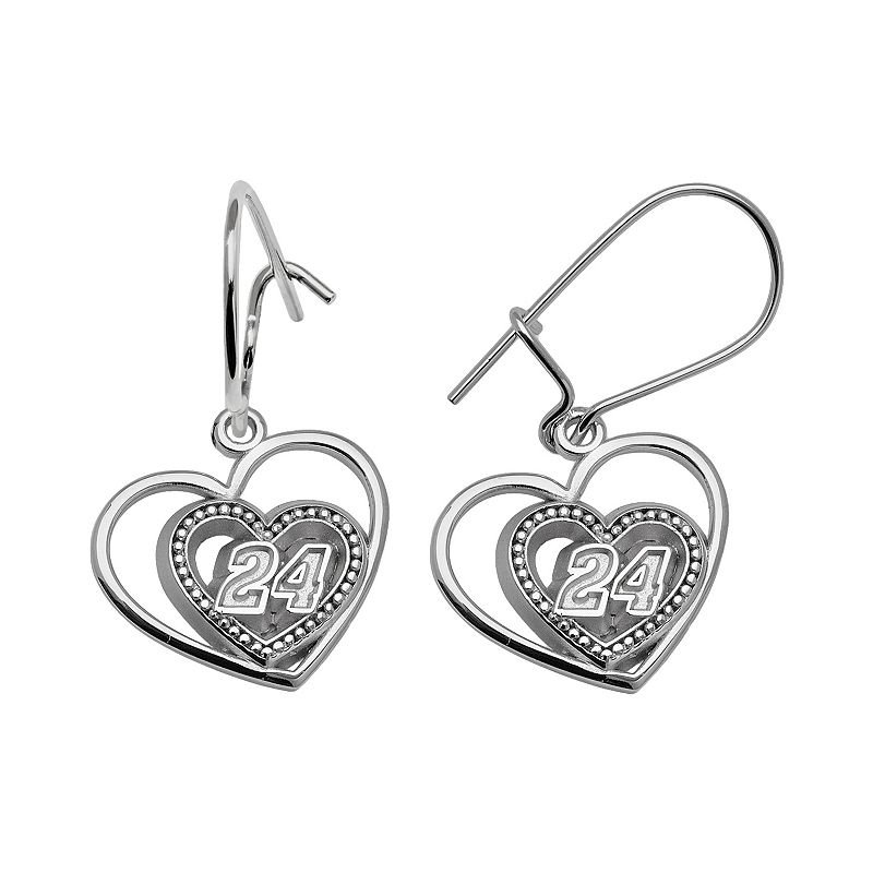 Insignia Collection NASCAR Jeff Gordon Sterling Silver 24 Heart Drop E