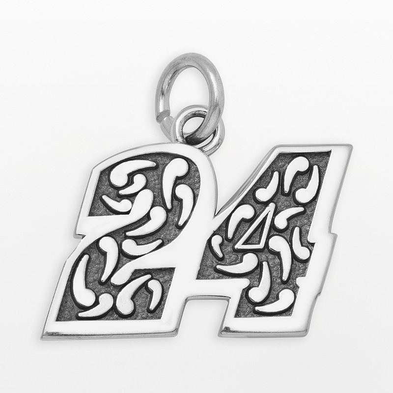 Insignia Collection NASCAR Jeff Gordon Sterling Silver 24 Pendant, Wom