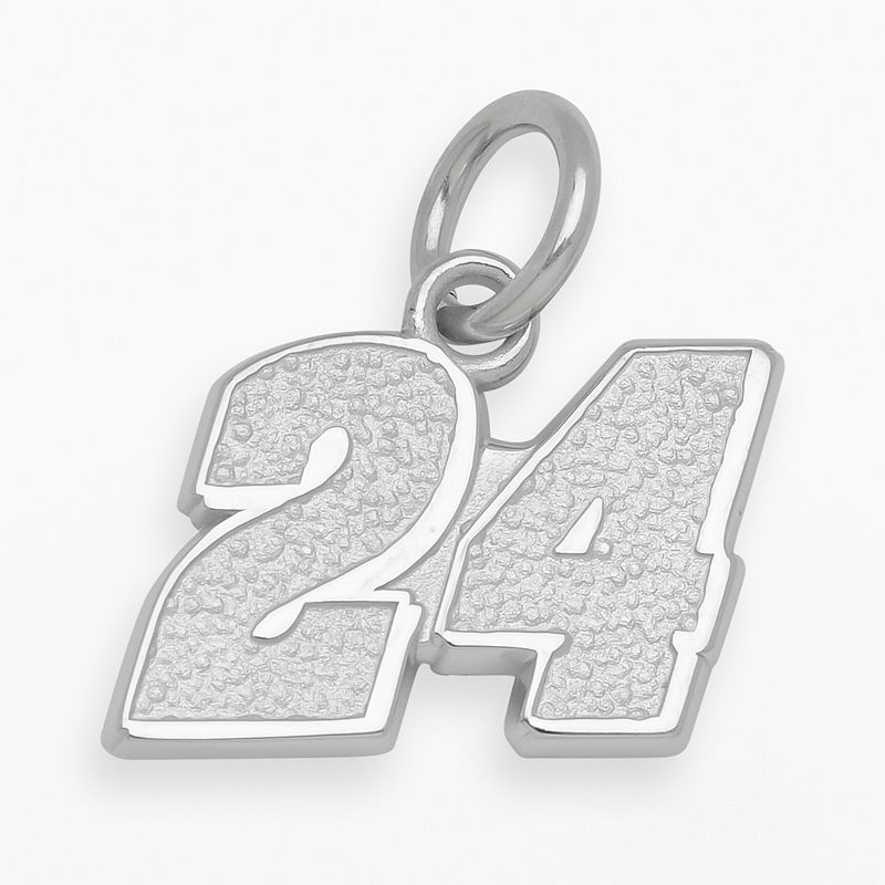 Insignia Collection NASCAR Jeff Gordon Sterling Silver 24 Pendant, Wom