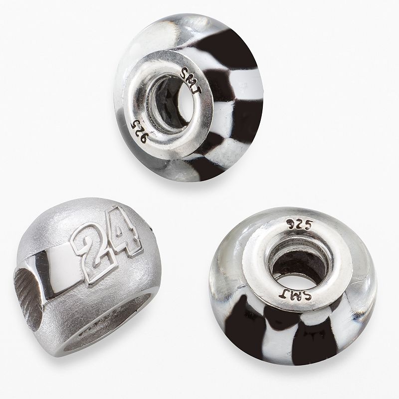 Insignia Collection NASCAR Jeff Gordon Sterling Silver 24 Helmet Bead 