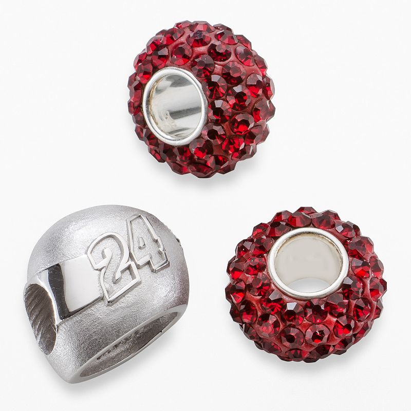 Insignia Collection NASCAR Jeff Gordon Sterling Silver 24 Helmet Bead 