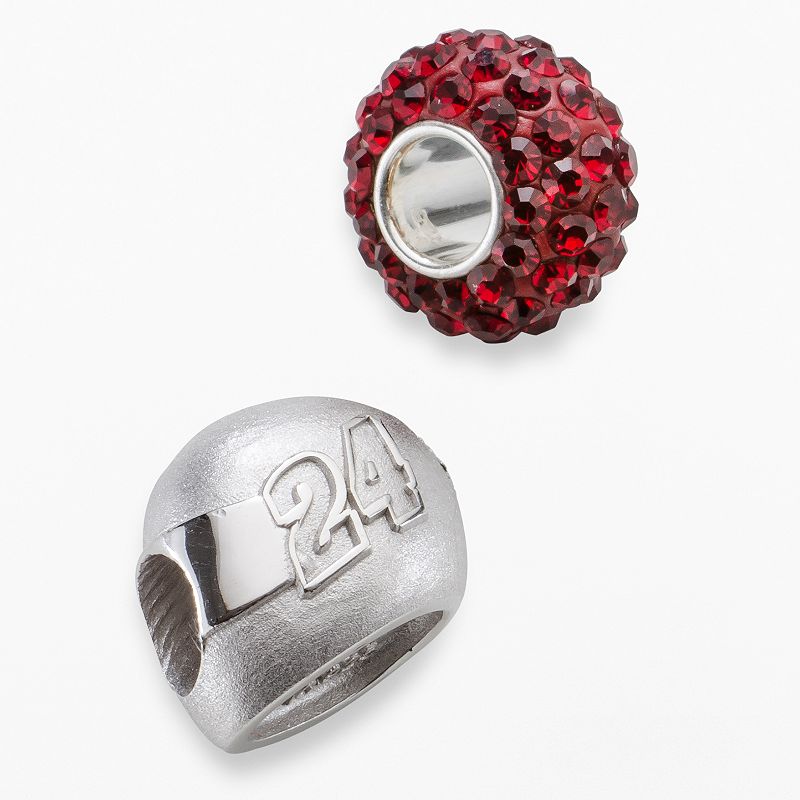 Insignia Collection NASCAR Jeff Gordon Sterling Silver 24 Helmet Bead 
