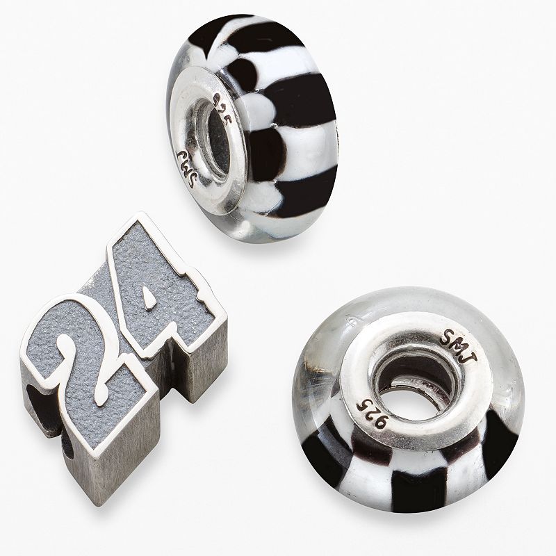 Insignia Collection NASCAR Jeff Gordon Sterling Silver 24 Bead Set, Wo