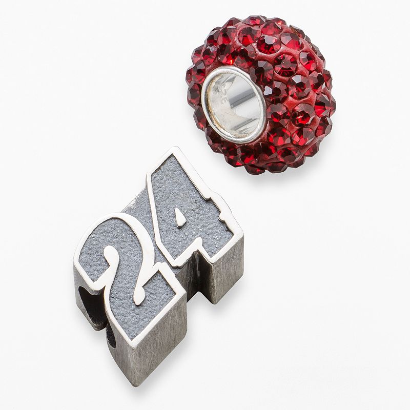 Insignia Collection NASCAR Jeff Gordon Sterling Silver 24 Bead Set, Wo