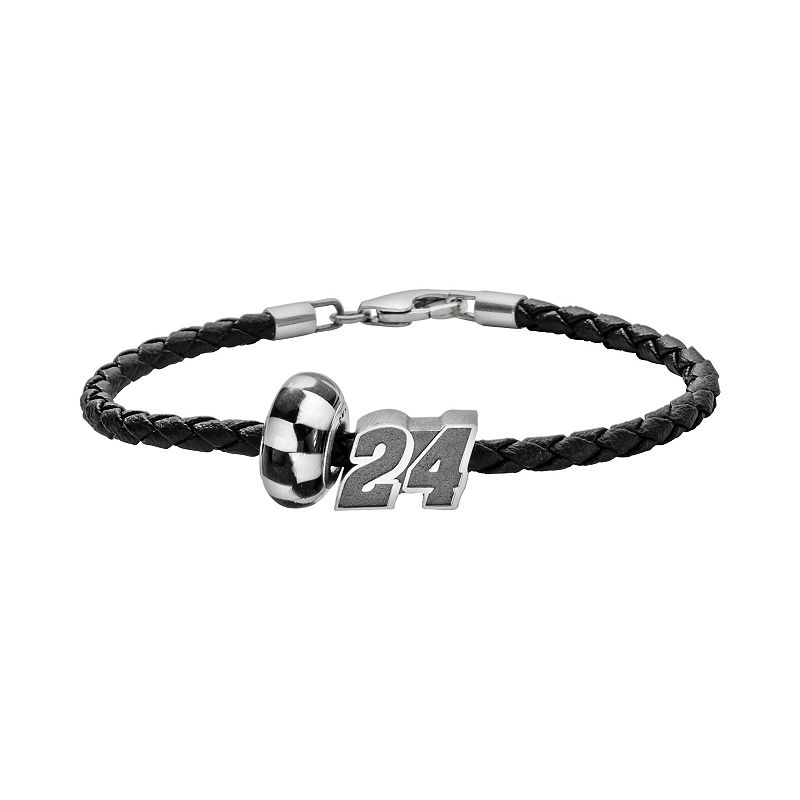 Insignia Collection NASCAR Jeff Gordon Leather Bracelet & 24 Bead Set, - 94697079 - Jewelry A cool Jeff Gordon 24 bead makes this bracelet and sku 94697079
