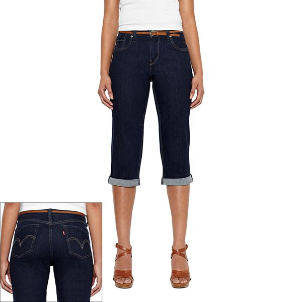 Levi's 515 Cuffed Denim Capris - Women's