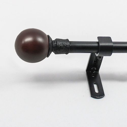 Decopolitan Ball Adjustable Curtain Rod – 28” – 48”