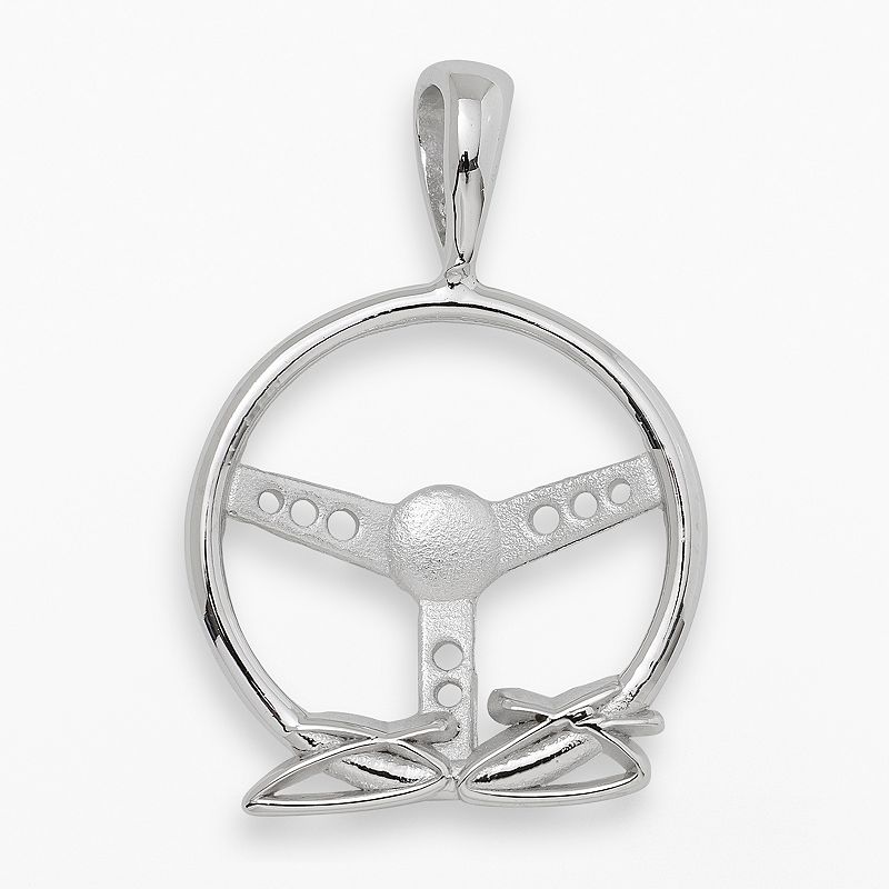 Insignia Collection NASCAR Jimmie Johnson Sterling Silver Steering Wheel Pe - 94699986 - Jewelry Pendant Details: Pendant length: .6 in. Metal: rho sku 94699986