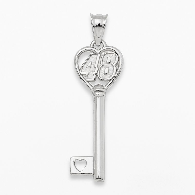 Insignia Collection NASCAR Jimmie Johnson Sterling Silver 48 Heart Key