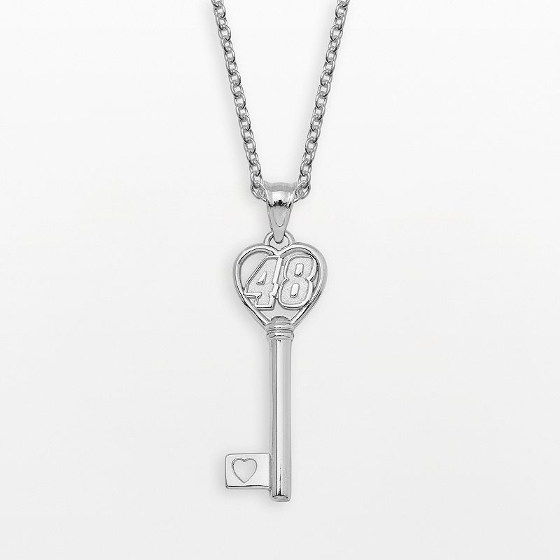 Insignia Collection NASCAR Jimmie Johnson Sterling Silver 48 Heart Key