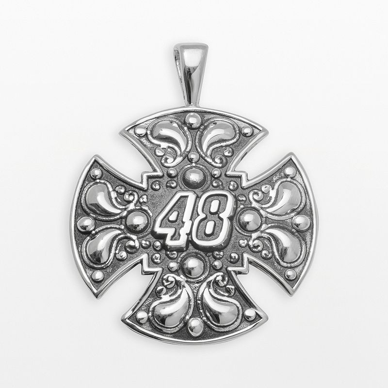 Insignia Collection NASCAR Jimmie Johnson Sterling Silver 48 Maltese C - 94700478 - Jewelry Featuring a Bali-inspired Maltese cross design, th sku 94700478