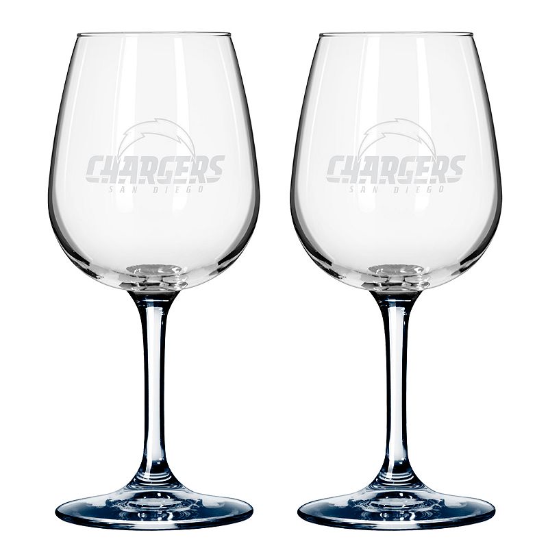 UPC 842451073734 product image for San Diego Chargers 2-pc. Wine Glass Set, 12 Oz | upcitemdb.com