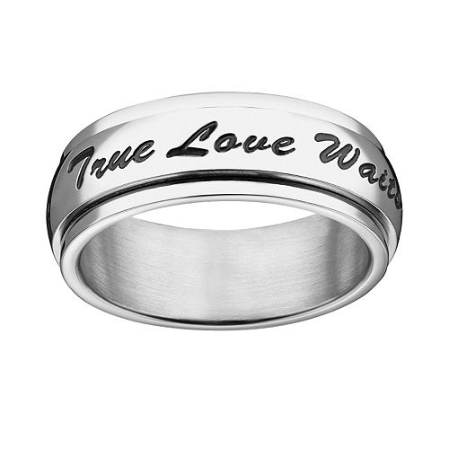 Stainless Steel True Love Waits Spinner Purity Ring