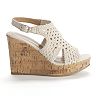 mudd crochet wedge sandals