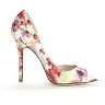 ELLE™ Floral Peep-Toe High Heels - Women