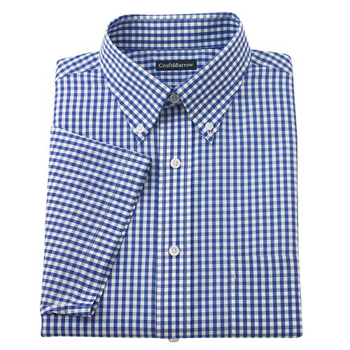Croft & Barrow® ClassicFit Gingham ButtonDown Collar Dress Shirt Men
