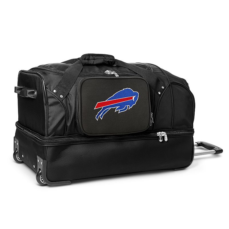 Buffalo Bills 27-in. Wheeled Drop-Bottom Duffel Bag, Black