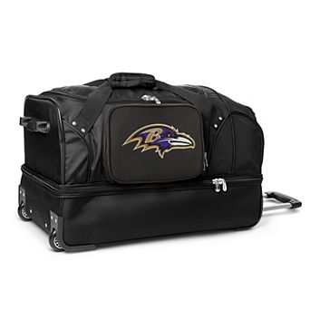 Baltimore Ravens 27 in Wheeled Drop-Bottom Duffel Bag