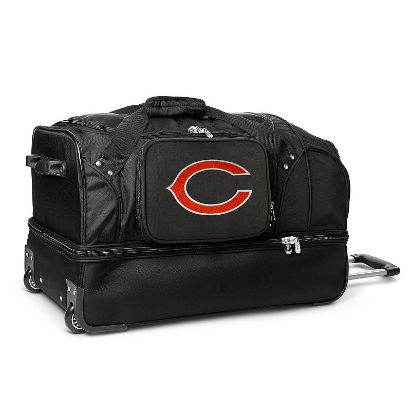 Chicago Bears 27-in. Wheeled Drop-Bottom Duffel Bag, Black
