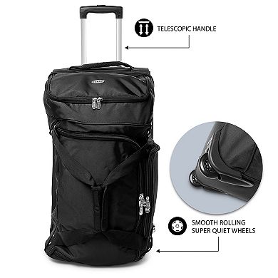 Denver Broncos 27-in. Wheeled Drop-Bottom Duffel Bag