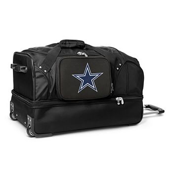 Dallas Cowboys 27 in Wheeled Drop-Bottom Duffel Bag