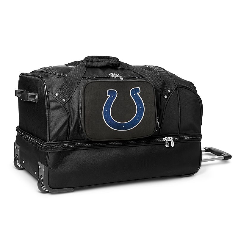 Indianapolis Colts 27-in. Wheeled Drop-Bottom Duffel Bag, Black