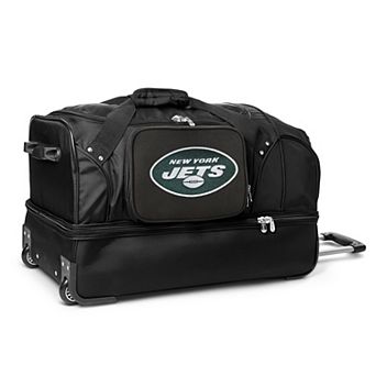New York Jets 27 in Wheeled Drop-Bottom Duffel Bag