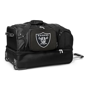 Oakland Raiders 27 in Wheeled Drop-Bottom Duffel Bag