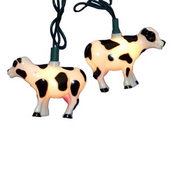 Kurt S. Adler 10-Light Cow Christmas Light Set - Indoor & Outdoor